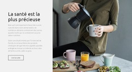 La Santé Est La Plus Précieuse - HTML Website Creator