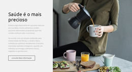 Saúde É O Mais Precioso - Design Criativo De Sites Multiuso