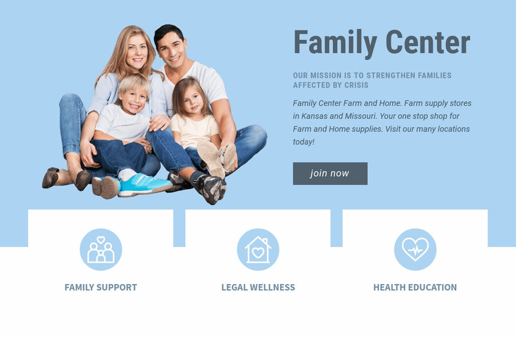 Pediatrische gezondheidszorg Html Website Builder