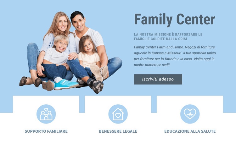 Assistenza sanitaria pediatrica Costruttore di siti web HTML