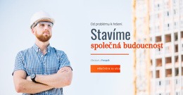 Bezplatná Online Šablona Pro Budujeme Budoucnost
