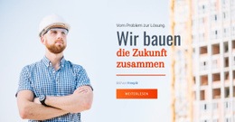 HTML5-Vorlage Wir Bauen Zukunft Für Jedes Gerät