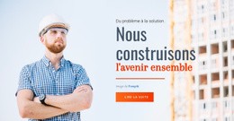 Nous Construisons L'Avenir - Maquette De Site Web De Fonctionnalités
