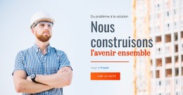 Modèle En Ligne Gratuit Pour Nous Construisons L'Avenir