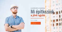 A Jövőt Építjük - Webhelysablon