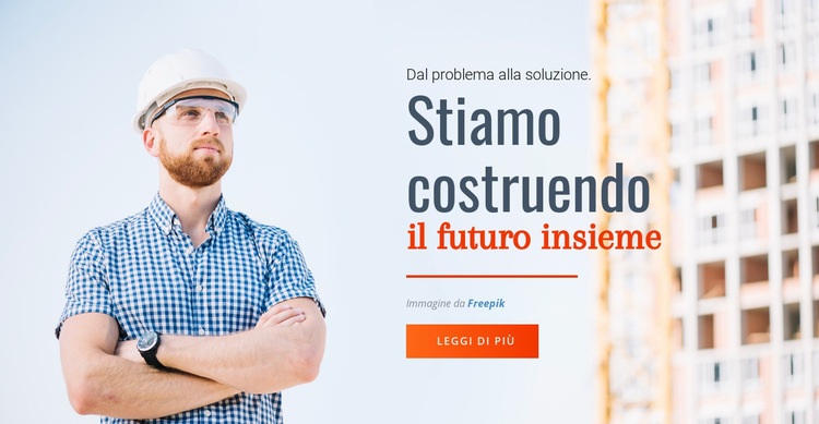 Stiamo costruendo il futuro Mockup del sito web