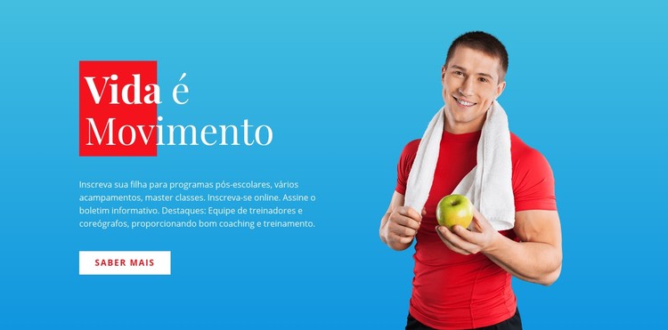 Vida é movimento Template CSS