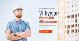 Vi Bygger Framtiden - Webbplatsmall