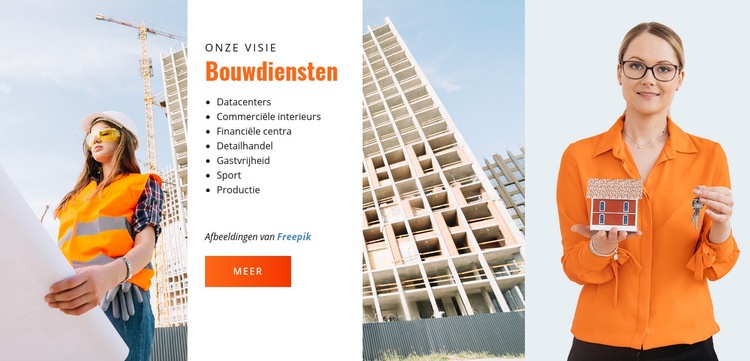 Bouwdiensten Website Builder-sjablonen