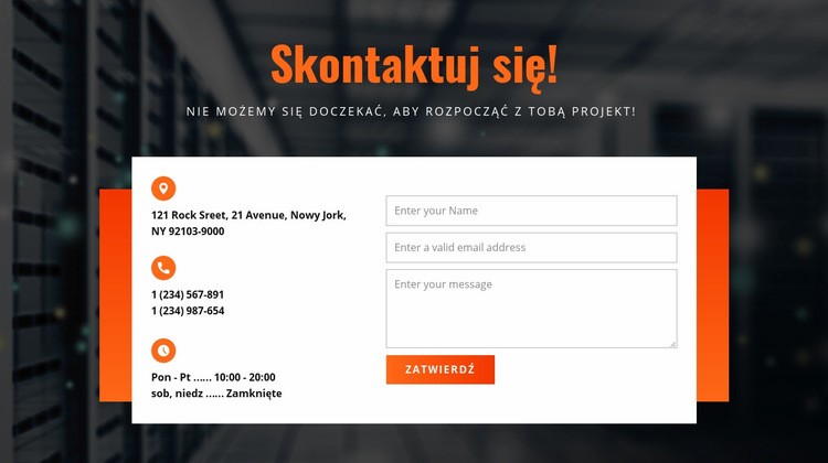 Bądź w kontakcie Szablony do tworzenia witryn internetowych