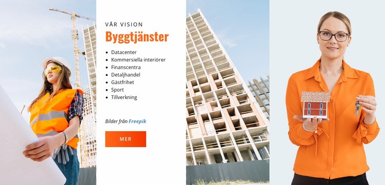 Byggtjänster Hemsidedesign