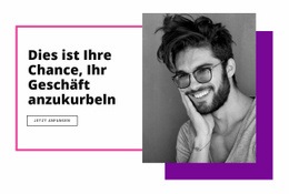 Starten Sie Ihr Unternehmen - Einfache Zielseite