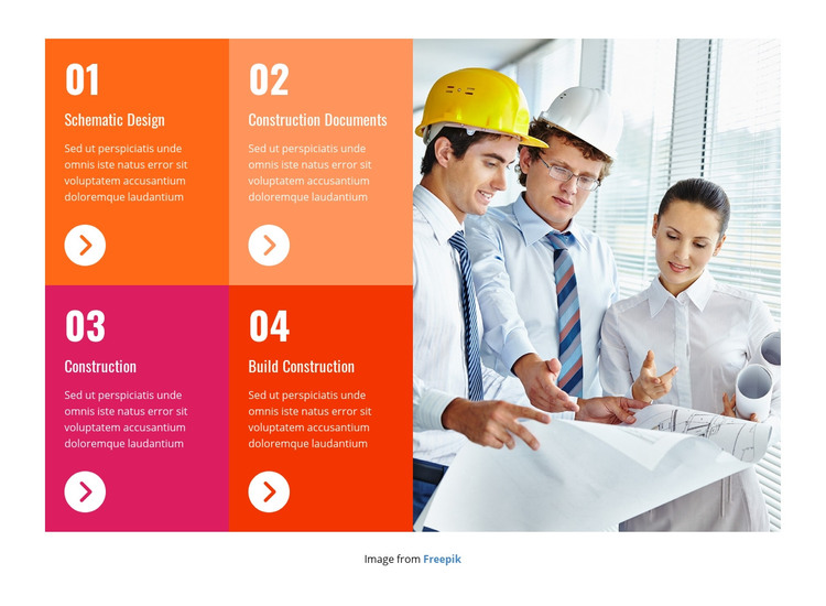 Professional construction team Homepage Design