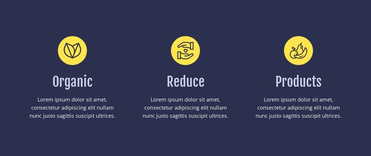 Reduce Waste Features CSS Template