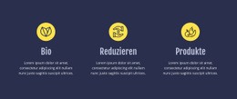 Premium-Website-Design Für Abfallmerkmale Reduzieren