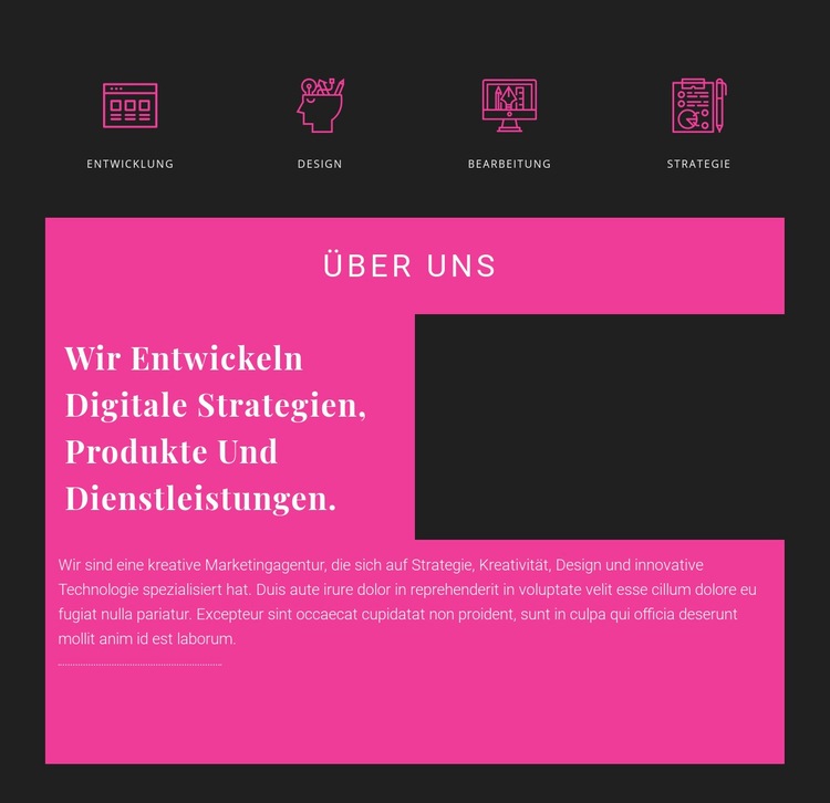 Über Creative Studio Website-Modell