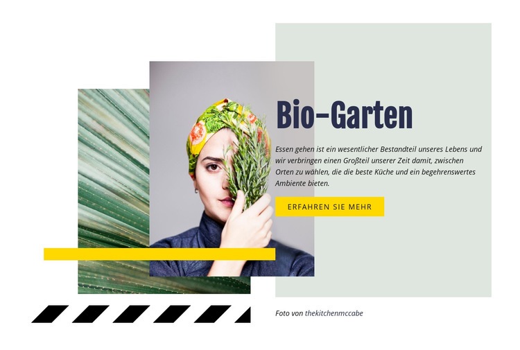 Bio-Garten Website-Modell