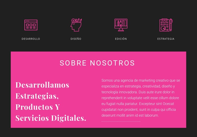 Acerca de Creative Studio Plantilla CSS