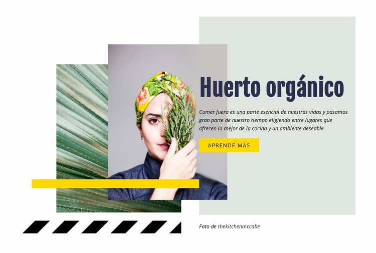 Huerto orgánico Plantilla de sitio web