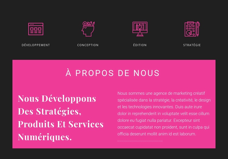 À propos de Creative Studio Conception de site Web