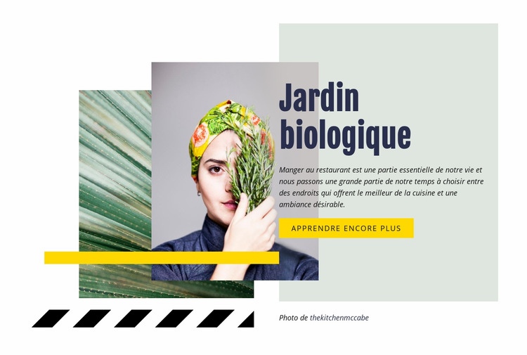 Jardin biologique Modèle CSS