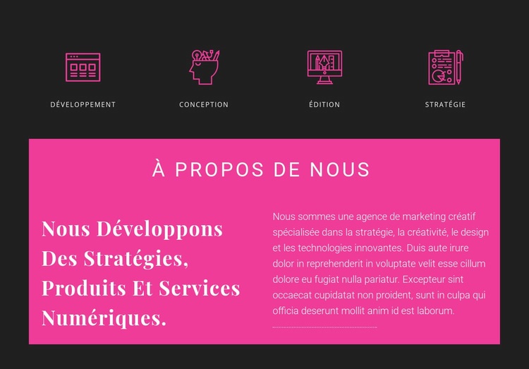 À propos de Creative Studio Modèle HTML