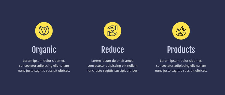 Reduce Waste Features HTML Template