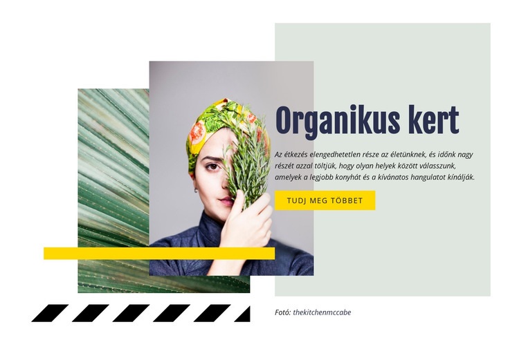 Organikus kert Weboldal tervezés
