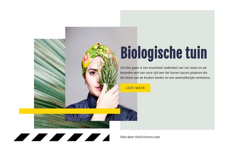 Biologische tuin Website ontwerp