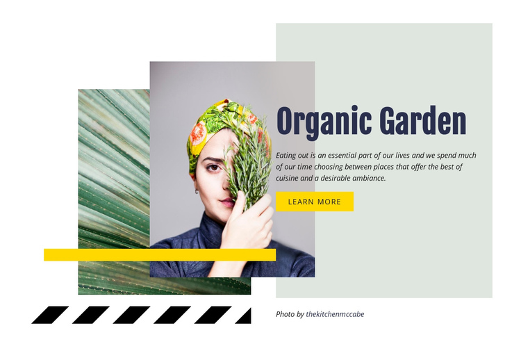 Organic Garden One Page Template