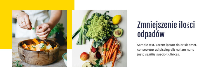 Zmniejszenie ilości odpadów Motyw WordPress