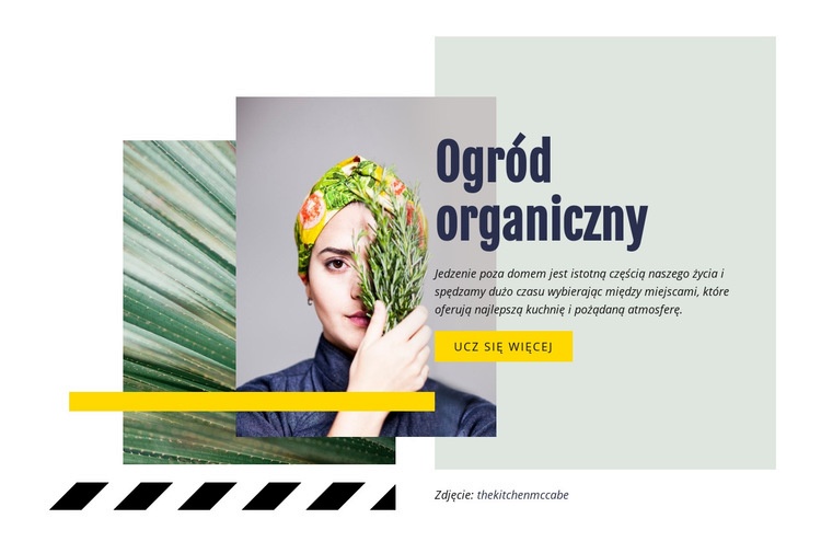 Ogród organiczny Projekt strony internetowej