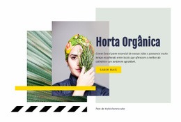 Horta Orgânica - Design Moderno Do Site