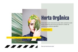 Horta Orgânica - Modelo Joomla Profissional Personalizável