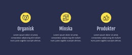 HTML-Design För Minska Avfallsfunktionerna