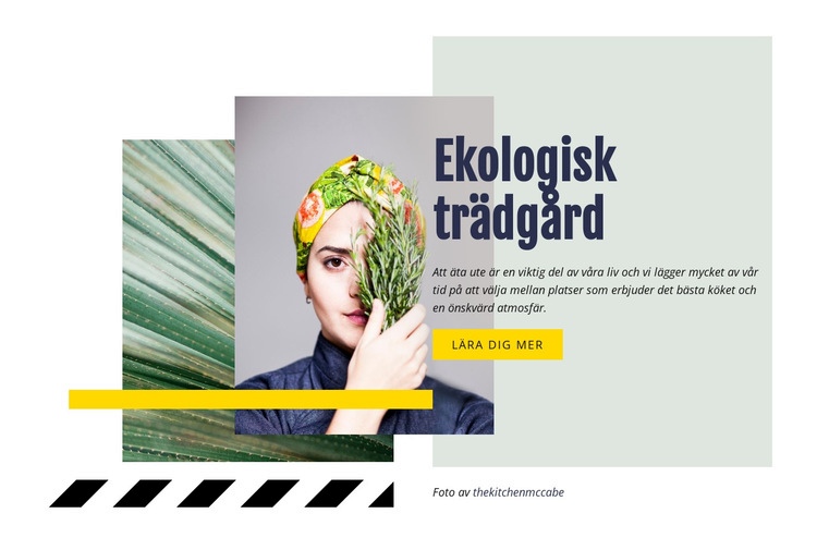 Ekologisk trädgård HTML-mall