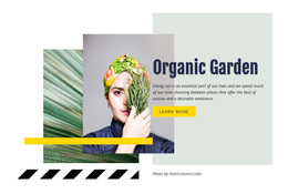 Organic Garden - Personal Website Template