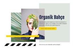 Organik Bahçe Için Web Sitesi Maket Aracı