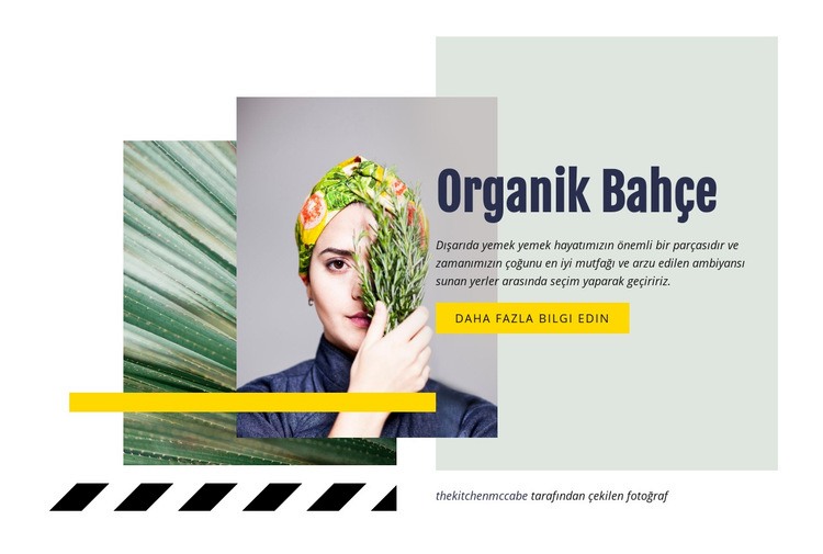 Organik Bahçe Web Sitesi Mockup'ı