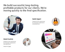 We Build Successful Products Free CSS Website