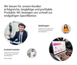 Exklusive HTML5-Vorlage Für Wir Bauen Erfolgreiche Produkte