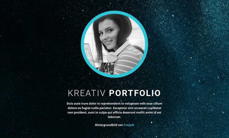 Grafikdesign-Portfolio Website-Modell