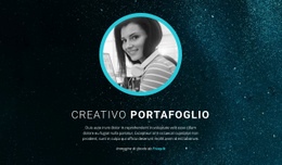 Portfolio Di Design Grafico Modello Di Pagina Di Destinazione