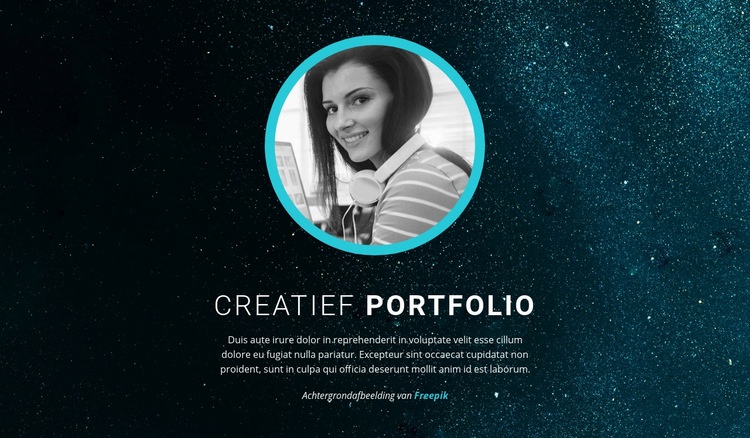 Grafisch ontwerpportfolio Website Builder-sjablonen