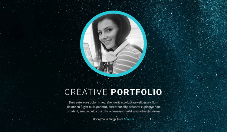 Graphic design portfolio Website Builder Templates