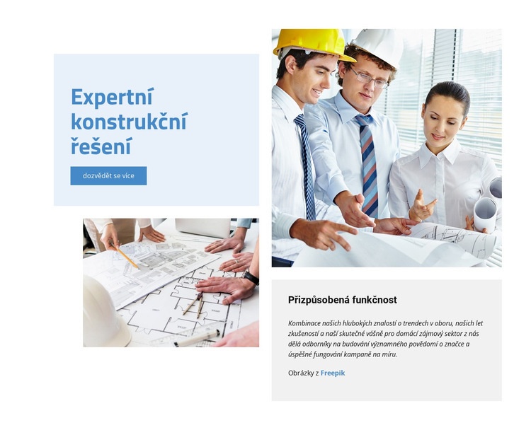 Expertní konstrukční řešení Šablona HTML
