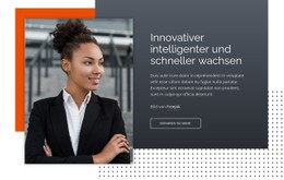 Innovativer Intelligenter Und Schneller Wachsen CSS-Layoutvorlage