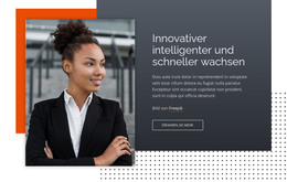 Site-Vorlage Für Innovativer Intelligenter Und Schneller Wachsen