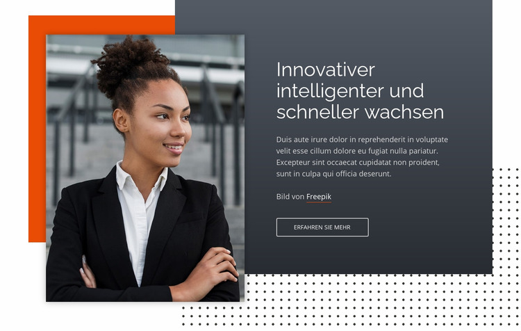 Innovativer intelligenter und schneller wachsen Joomla Vorlage