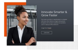 Innovate Smarter & Grow Faster - Html Code